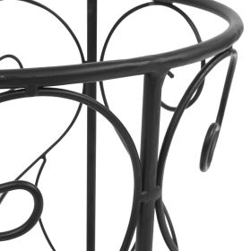 vidaXL Umbrella Stand Vintage Style Metal 26x46 cm Black