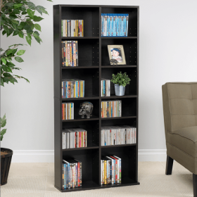 Oskar 464CD 228DVD- Espresso Bookshelf