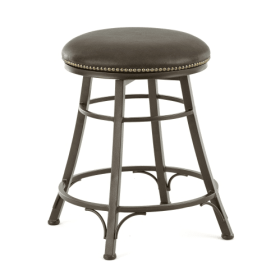 Bali - Backless Swivel Counter Stool - Dark Brown