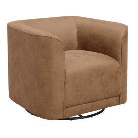 Wallace Bay Brella Brown Swivel Accent Chair