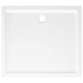 vidaXL Rectangular ABS Shower Base Tray White 80x90 cm