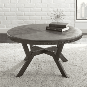 Alamo - Round Cocktail Table - Gray