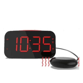 LED Digital Watch Alarm Clock Silent Alarm Clock Plastic Vibrating Alarm Clock For Sleepers