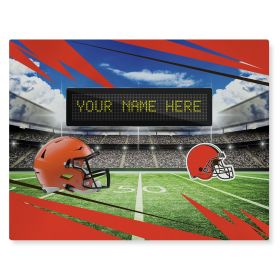 [Personalization Only] Official NFL Browns - 62" x 84" Personalized Washable Rug