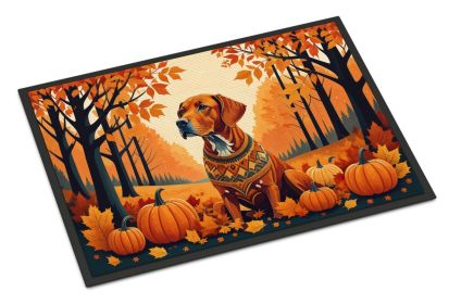 Vizsla Fall Doormat Front Door Mat Indoor Outdoor Rugs for Entryway, Non Slip Washable Low Pile, 24H X 36W