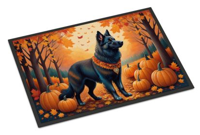 Belgian Sheepdog Fall Doormat Front Door Mat Indoor Outdoor Rugs for Entryway, Non Slip Washable Low Pile, 24H X 36W