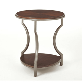 Miles - Round End Table - Brown