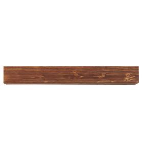 Country Wood Mantelpiece, Wall-mounted Floating Rack, Suitable For Home Decor (Option: Light brown)