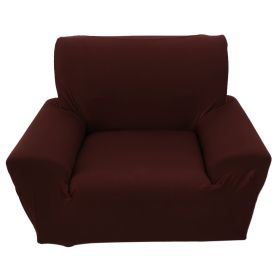 Soft Sofa Slipcover Stretch Sofa Cover Single Seat Type Couch Slipcover Brown (Option: as picture)