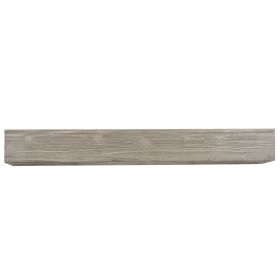 Country Wood Mantelpiece, Wall-mounted Floating Rack, Suitable For Home Decoration (Color: Grey)