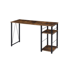 ACME Vadna Writing Desk, Weathered Oak Black Finish (Option: Oak)